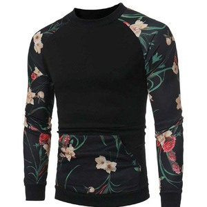 เสื้อสเวตเชิ้ตคอกลมผู้ชาย แขนยาว ทรงปกติ ผ้าถัก ลายบล็อกสี  สีดำ ขาว น้ำตาล ผ้าฝ้าย ใส่สบายๆ สำหรับฤดูใบไม้ร่วง - Product Image 2