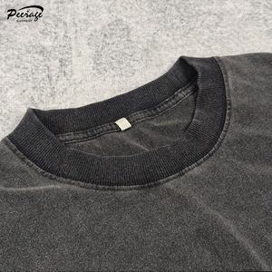 Camiseta de Algodón Extra Grande Personalizada con Lavado Ácido para Adolescentes, Moda Juvenil, Algodón Suave Premium, Estilo Casual Urbano, Fabricante - Product Image 6