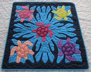 Couvre-lits hawaïens Kantha élégants en coton 100% à coupe carrée avec de superbes motifs pour la décoration de la maison, du bureau et des hôtels - Product Image 3