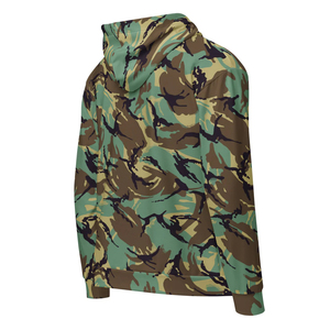 Customized Zipper Up Men's Camo Hoodies Oversized 330 GSM Cotton Polyester Fashion Wear Unisex Camo Hooded Sweatshirt - Product Image 6