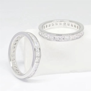แหวนเงินสเตอร์ลิงสุดคลาสสิค925ทันสมัยชุบโรเดียมเซอร์คอนสำหรับงานแต่งงานงานหมั้นของขวัญงานปาร์ตี้ชุบ4ชั้น - Product Image 1