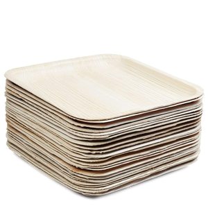 Assiettes carrées en feuilles de palmier Areca de qualité supérieure, écologiques, jetables, pour la restauration, à prix avantageux - Product Image 2