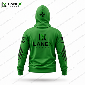 เสื้อฮู้ดดีไซน์พรีเมียมแบบกำหนดเองพร้อมหน้ากากบาลาคลาวา เสื้อสเวตเชิ้ตผู้ชายแบบมีฮู้ดคู่ ซิปแบบรูดขึ้น เสื้อฮู้ดสตรีทแวร์ลำลอง เสื้อผ้ากีฬา - Product Image 3