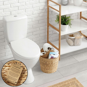 Toilet <b>Paper</b> Magazine Storage Basket With Roll Holder Handmade Storage Basket Wholesale Eco-friendly - Product Image 2