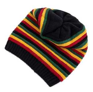 Gorro Unisex de Invierno para Adultos, Casual, Jacquard, Poliéster, Transpirable, Impermeable, Ajustable, 56-58CM, Colores Rasta - Product Image 2
