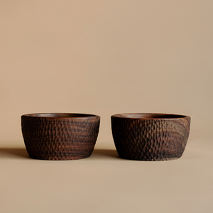 Tazón de Madera Decorativo Pulido para Servir, Tazón de Ensalada de Madera Natural Rústica, Vajilla Desechable Ecológica para Fiestas, Hogar y Cocina - Product Image 6