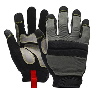 Heavy Duty Men's Mechanic Work Leather Safety <b>Gloves</b> With Excellent Grip <b>Touch</b> Screen Outdoor Mechanical Working <b>Gloves</b> - Product Image 1