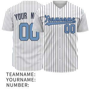 Camisetas de Béisbol para Hombre al Por Mayor de la Mejor Calidad, Talla Grande, Tejido de Malla Transpirable, Impresión Personalizada con Nombre del Equipo, Dos Botones, 100% Poliéster - Product Image 6