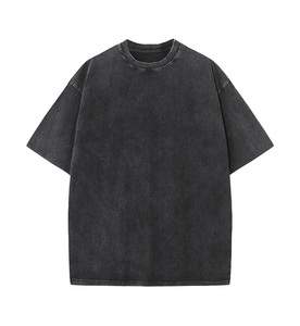 T-shirt en coton 100% tricoté imprimé de haute qualité, manches courtes, coupe ample, respirant, décontracté, pour l'été, logo personnalisé, 200 grammes - Product Image 1