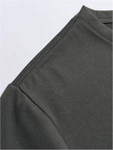 Camiseta con estampado de letras para hombre, informal, de manga corta, cuello redondo, camiseta de verano, estilo urbano para hombre - Product Image 5