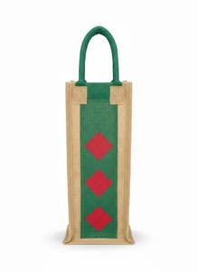 Sac de transport en jute pour une bouteille de 1 litre, sac en jute pour activités promotionnelles et voyages - Product Image 2