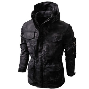 Camouflage Print Hooded Windproof <b>Jacket</b> Black <b>Camo</b> Rain Coat <b>Jackets</b> Oversized Winter Knitted Zipper Bottomland <b>Jackets</b> - Product Image 1