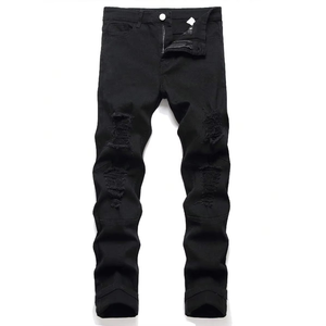 Jeans Ajustados de Alta Calidad al Por Mayor, Jeans Personalizados para Hombre, Estilo Casual, Ropa Urbana para Hombre - Product Image 2