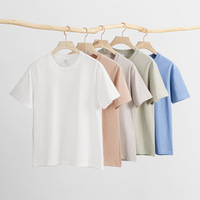 Camiseta de Hombre 100% Algodón, Manga Corta, Cuello Redondo, Corte Regular, Transpirable, Lisa, Informal, Estilo Urbano