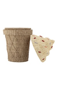 Panier en forme de coquillage, fait main, pour le rangement, vente en gros, écologique, fabriqué au Vietnam - Product Image 2