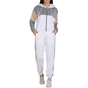 Fabricante último diseño mujeres chándal poliéster algodón Color sólido chándal mujeres Jogging desgaste personalizado cordón elástico - Product Image 3