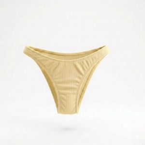 Bikini noir pour femmes avec cordon de serrage à l'avant et bretelles réglables, maillot de bain uni en spandex et polyester - Product Image 6