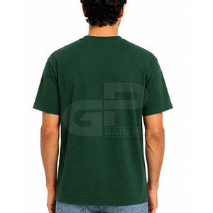 Camiseta de Algodón con Estampado Reflectante para Hombre, Estilo Urbano, Cuello Redondo, Holgada, Moda de Verano, Cómoda - Product Image 4