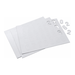 Ensemble de chiffres magnétiques blancs Brady de 1,5 pouce pour l'étiquetage industriel et de recherche - Product Image 1