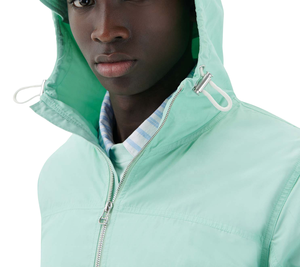 Chaqueta cortavientos personalizada de poliéster y nailon para hombre, con cuello levantado y cremallera, informal, a prueba de viento, impermeable para uso en exteriores, otoño - Product Image 6