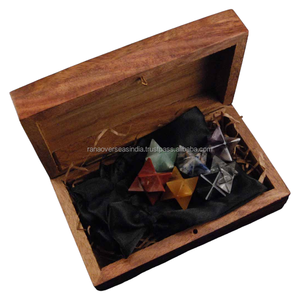 Caja de piedra de Chakra de madera de alta calidad más vendida con tapa Opciones al por mayor en varios estilos y tamaños a precios razonables - Product Image 1