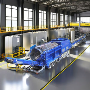 PLANTA DE TRASLACIÓN DE RESIDUOS HÚMEDOS ORGÁNICOS CON MOTOR, ENGRANAJE, COJINETE, PLC, ACERO SUAVE, 90 KW, 3500 kg - Product Image 2