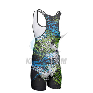Nouvelle Arrivée : Maillot de Lutte Léger, Respirant et à Séchage Rapide avec Impression de Logo Personnalisé – Équipement de Lutte pour Hommes en Spandex et Polyester - Product Image 5
