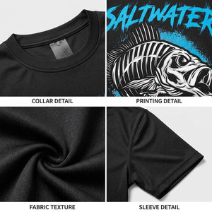 Chemise de pêche pour homme à imprimé poissons Saltwater Life, séchage rapide, UPF 50, polyester, vêtements d'extérieur, taille adulte - Product Image 6