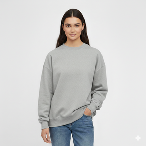 Sweat-shirt oversize pour femmes, chaud, décontracté, doux, intérieur brossé, manches longues, style streetwear décontracté, pull - Product Image 1