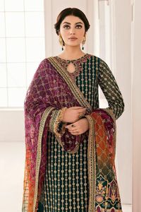 Robes de soirée de créateur, mode pakistanaise, costumes brodés, robes de soirée, mesures personnalisées, designs de couleurs - Product Image 4
