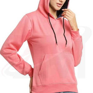 Sudadera con Capucha para Mujer, de Manga Larga, Color Sólido, Corte Ajustado, Precio al por Mayor, Marca Privada, Talla Estándar, Hecha en Pakistán - Product Image 6