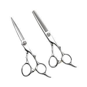 Ensemble de ciseaux de coiffeur professionnels de qualité supérieure, origine japonaise, acier inoxydable 440C, ciseaux de coiffure de 6 pouces - Product Image 1