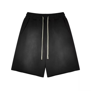 Conjunto de Shorts Deportivos Numica para Hombre 2026, Estilo Urbano, Oversize, con Estampado Personalizado, 100% Algodón, Lavado Ácido, Corte Crudo, Unisex - Product Image 3