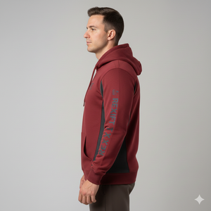 Sweat à capuche décontracté haut de gamme pour homme avec design personnalisé, impression en relief, broderie, logo personnalisé, style streetwear oversize - Product Image 6