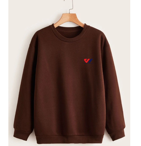 เสื้อสเวตเชิ้ตคอกลมสีน้ำตาล แขนยาว แบบถัก มีฮู้ด  สามารถสั่งทำโลโก้ได้  สวมใส่สบายๆ ในฤดูหนาว น้ำหนักเบา ให้ความรู้สึกสบาย - Product Image 5