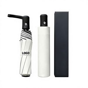 Promoción al por Mayor: Paraguas de Protección Solar de Vinilo UV de Alta Calidad, Apertura Automática, Plegable en Tres Secciones, Diseño Clásico para Viajes - Product Image 1