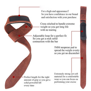 Attelle de poignet Rhino Fitness en coton avec fermeture auto-agrippante marron – Soutien pour la musculation, utilisation main droite, protection flexible du poignet - Product Image 3