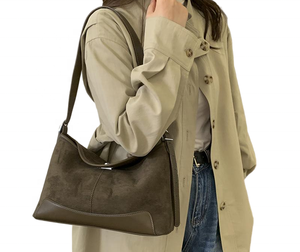 กระเป๋าถือหนังวัวแท้แบบสั่งทำจากโรงงาน ทนทาน เรียบง่าย ใช้สะพายไหล่สำหรับผู้หญิง ใช้ได้ทุกวัน - Product Image 5