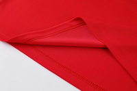 Seragam Basket Pria Custom Cetak Motif Winter Slam Dunk Warna Merah 100% Poliester Tanpa Lengan Bernapas