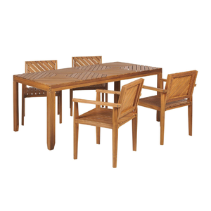 Premium Outdoor <b>Garden</b> Dining Set Handmade Solid Teak Wood Furniture for Villa Hotel and Restaurant - Product Image 4