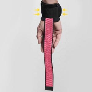 Sangles de musculation personnalisables en néoprène noir avec grip en silicone pour la musculation, l'entraînement de force et les soulevés de terre – Sangles de puissance avancées unisexe - Product Image 3