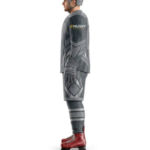 Uniformes de Hockey sobre Hielo Personalizados al por Mayor para Adultos, Alta Calidad, 100% Poliéster, Impresos, Antibacterianos, para Todas las Temporadas - Product Image 2