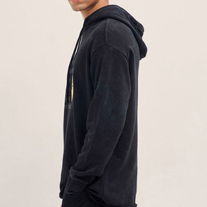 Sweat-shirts pour hommes de haute qualité, très vendus, personnalisés, sans cordon, avec fermeture éclair, écologiques, en polyester/coton, 340g, coupe ample, style boxy - Product Image 4