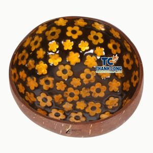 Nuevo Diseño Ecológico: Tazón de Cáscara de Coco con Mosaico de Laca de Cáscara de Huevo, Venta al por Mayor para Tiendas y Souvenirs - Product Image 1