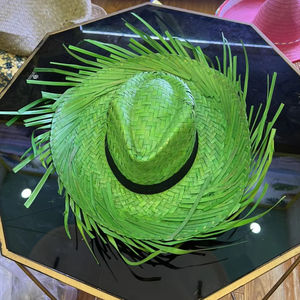 Sombrero Mexicano de Paja de Alta Calidad, Estilo Nuevo, Divertido para Fiestas, Colorido, Sombrero de Santa Claus Mexicano - Product Image 1