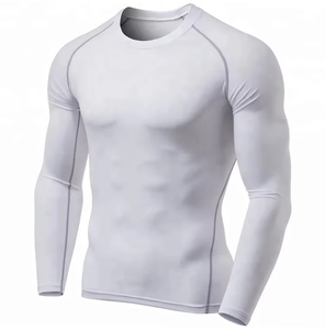 High Quality Customized Unisex <b>Rash</b> <b>Guards</b> <b>BJJ</b> MMA Compression Long Sleeve Full Spandex/Polyester Quick Dry Breathable - Product Image 1