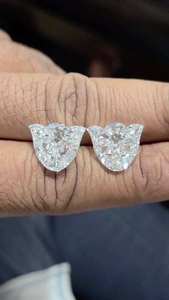 Diamante Premium Parthvi de Corte Tulipán, Cultivado en Laboratorio, Color D-F, Claridad CVD VVS-VS, Pulido Excelente, para Joyería y Personalización - Product Image 2
