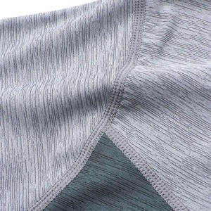 Men's Color <b>Blocked</b> Short Sleeve T-Shirt Slim Fit O-Neck Quick Dry Knitted Sporty Solid Polyester - Product Image 6