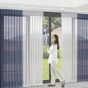 [Worldblind] Uni-curvers Smart Dream Rideau vertical intelligent filtrant la lumière en tissu polyester motorisé pour fenêtre - Product Image 4