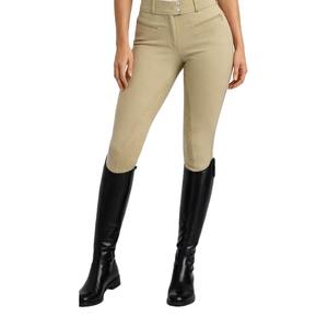 Culottes d'équitation de haute qualité pour femmes |   Jodhpurs d'équitation en cuir véritable à taille haute avec grip en silicone, logo personnalisé, coupe confortable - Product Image 2